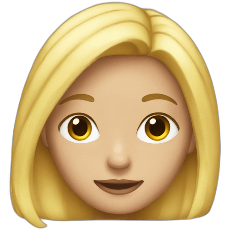 fille blonde emoji