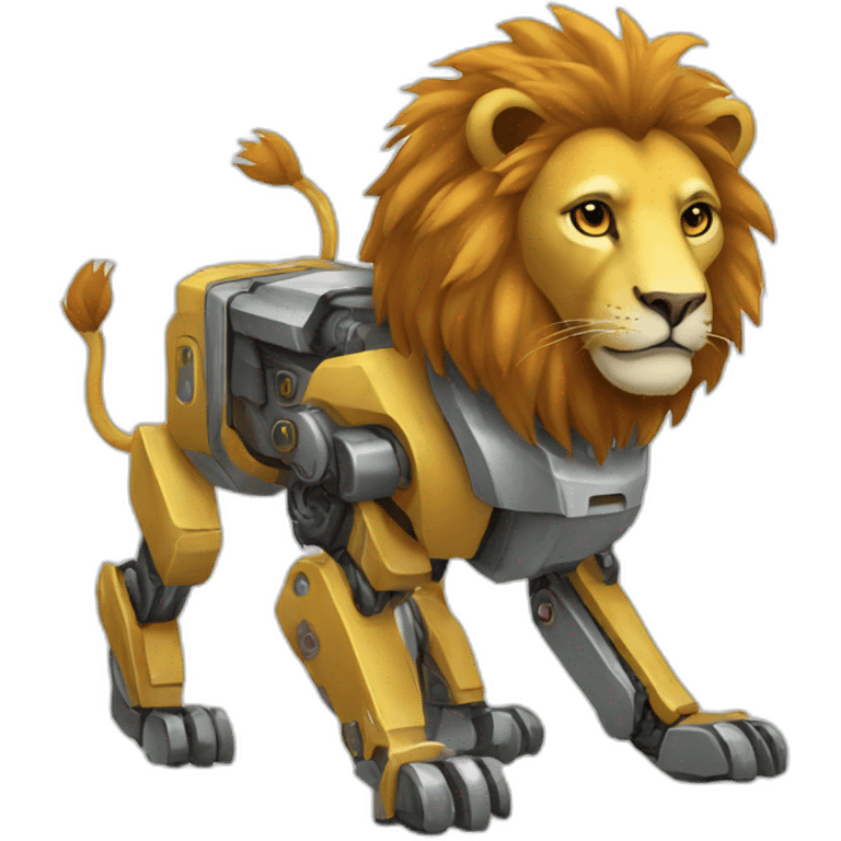 robot lion emoji