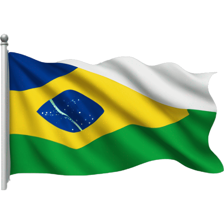 brazilian flag with an H on it emoji