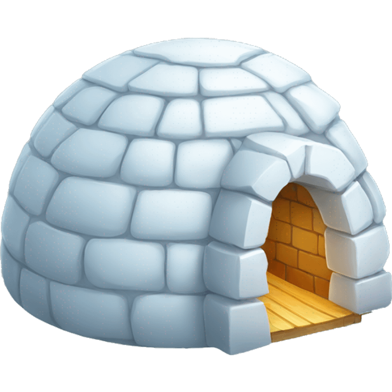 igloo with a cool hacker on it emoji