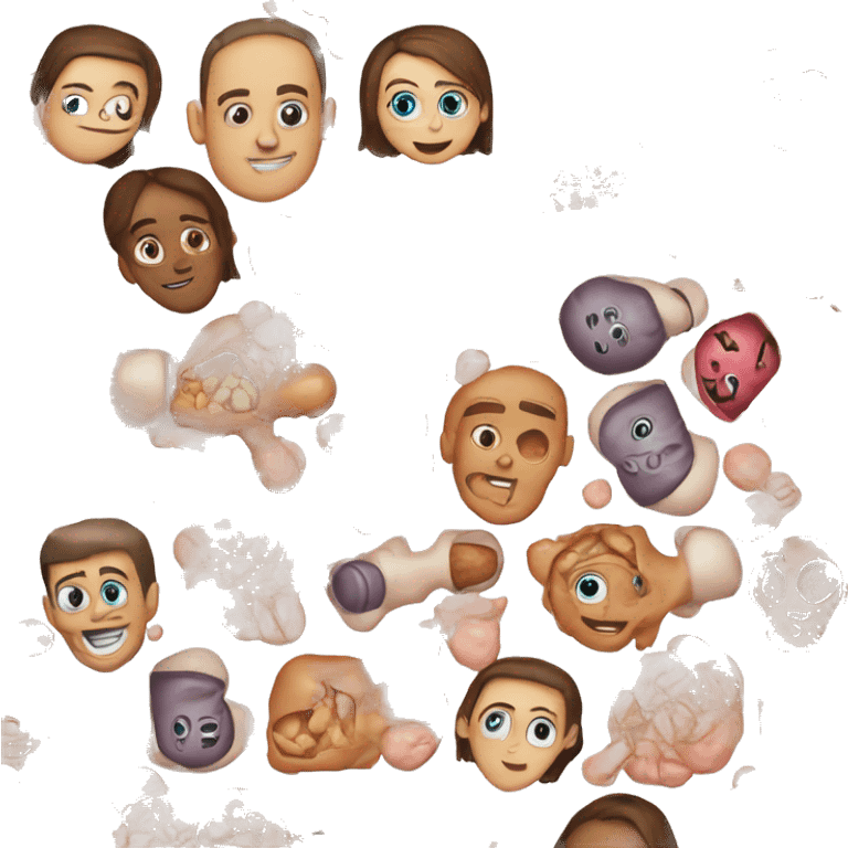 Human body cells top emoji