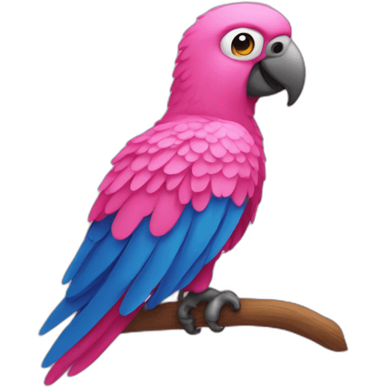 Pink parrot  emoji