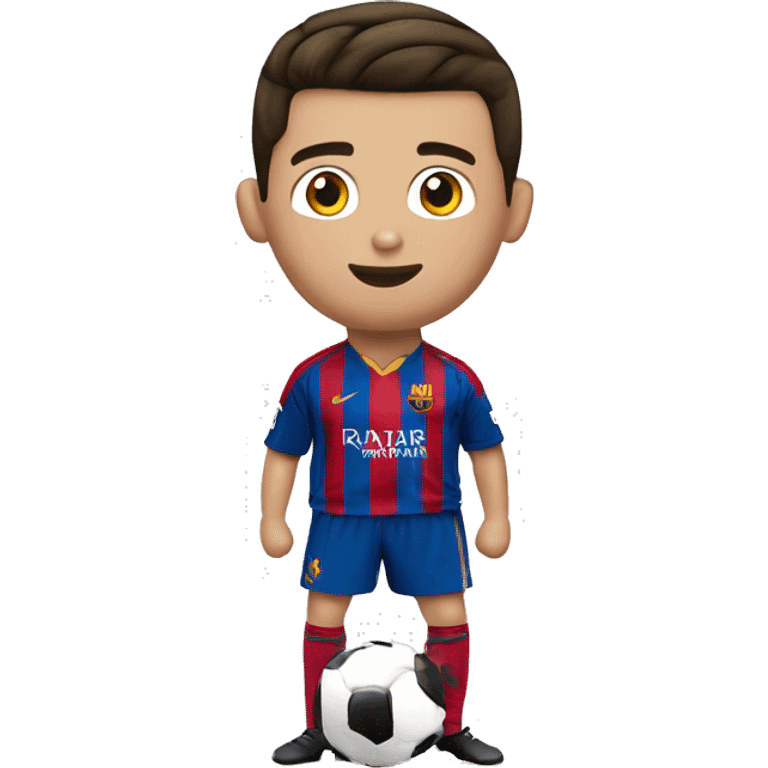 cristiano Ronaldo bilando con leone messi emoji