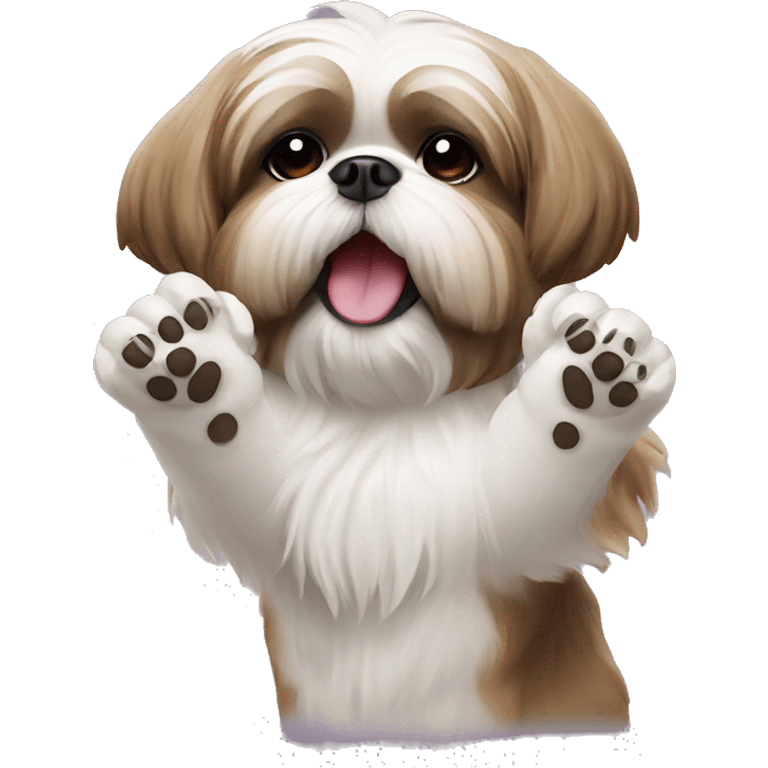 Shihtzu dog clapping emoji