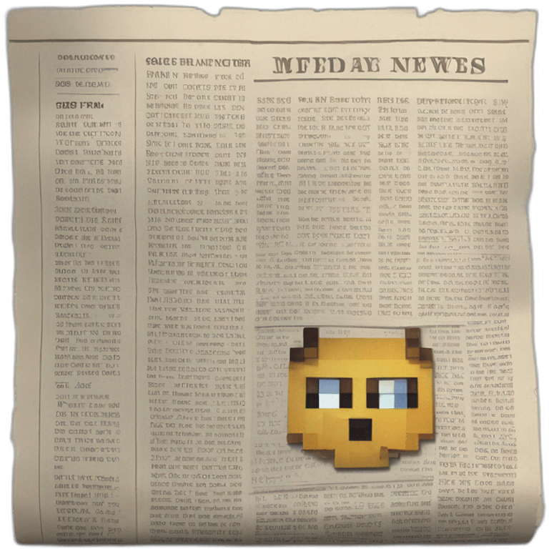 news minecraft pokemon newspaper document future emoji