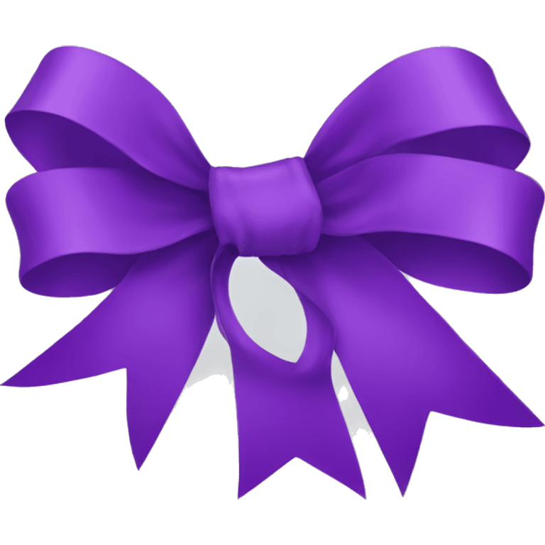 Ribbon purple emoji