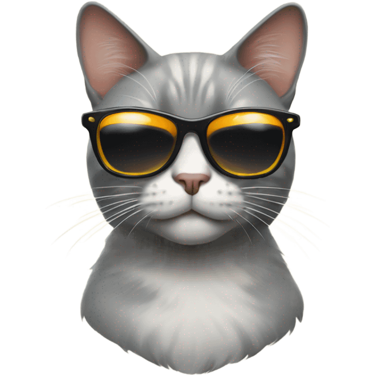 Cat with sunglasses emoji