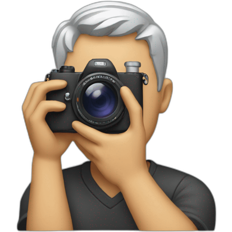 man holding a camera emoji