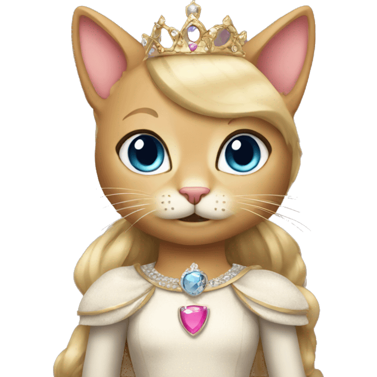 a cat wearing a princess costume emoji