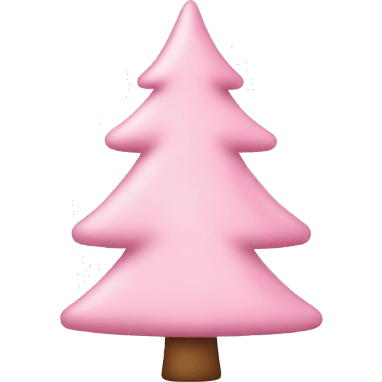 Light pink Christmas tree emoji