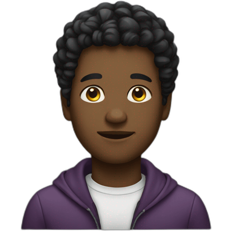 A black person emoji