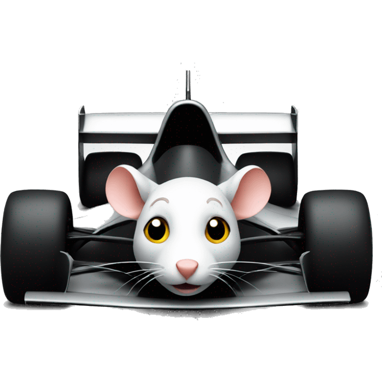 rats in a Formula 1 car emoji