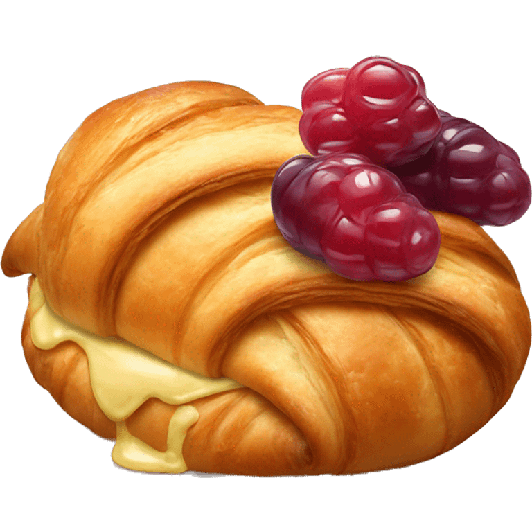 croissant with butter and jelly emoji