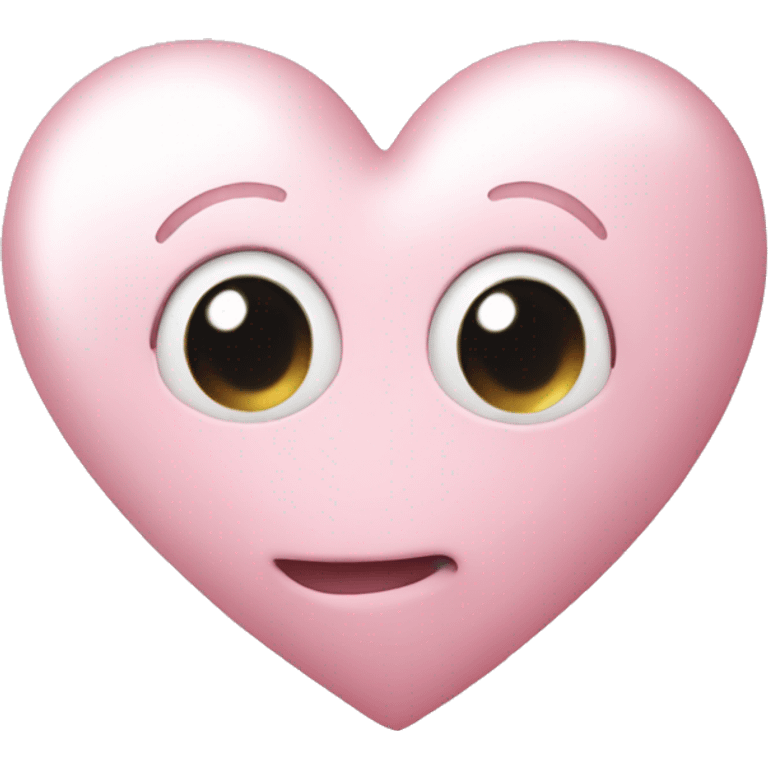 pearl light pink heart emoji