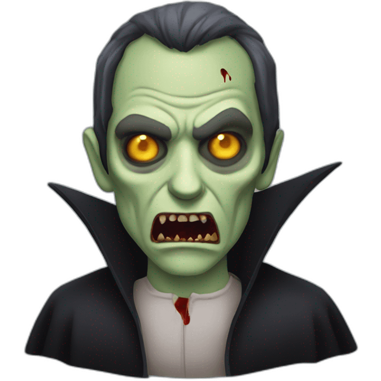 half vampire half zombie man emoji