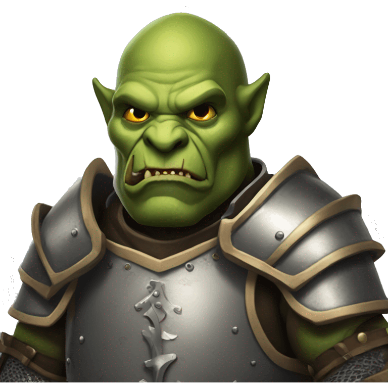 Knight orc armored  emoji