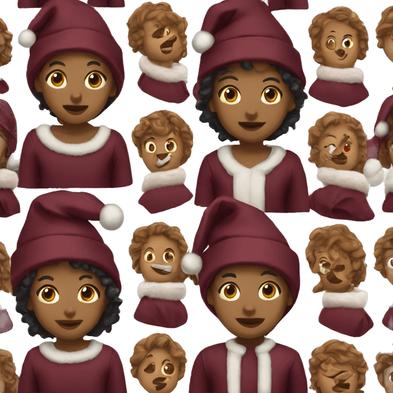 Burgundy Christmas  emoji