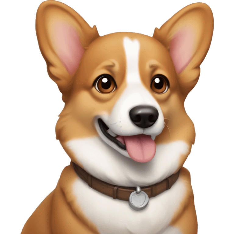 Brown corgi emoji