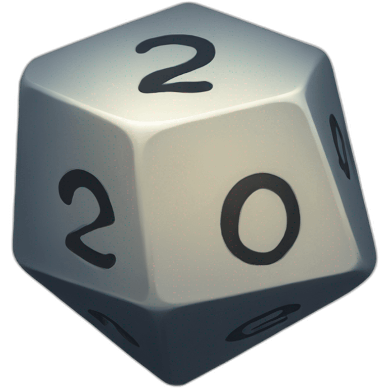 D20 dice emoji