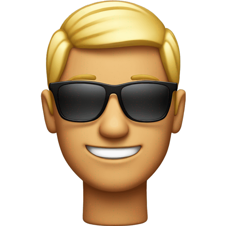 pinkhead taned dude with sunglases smiling emoji