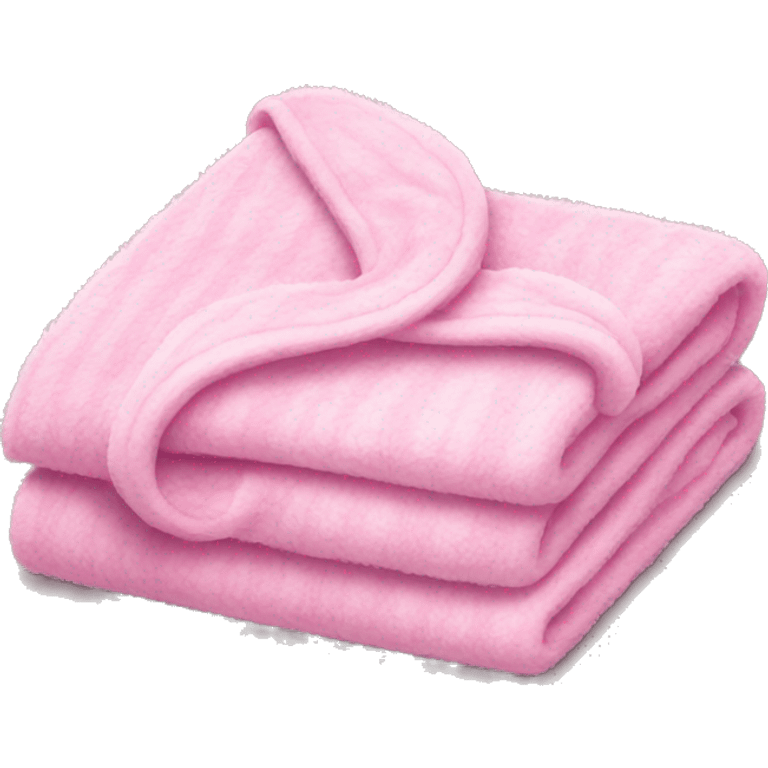 Pink fluffy folded blanket  emoji