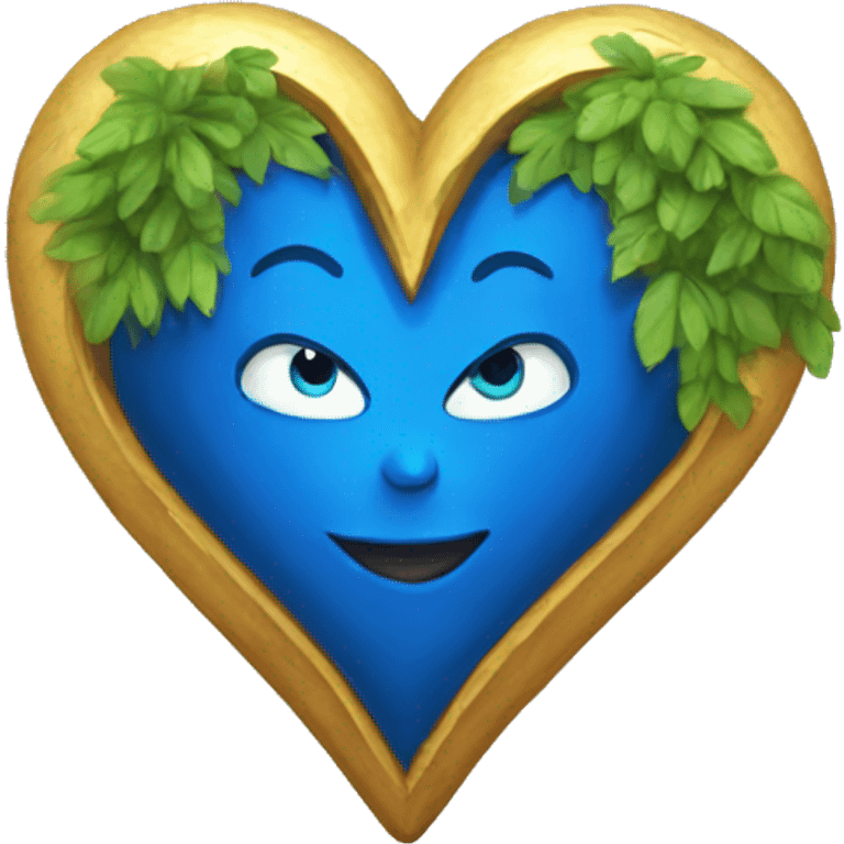 Corazon azul emoji