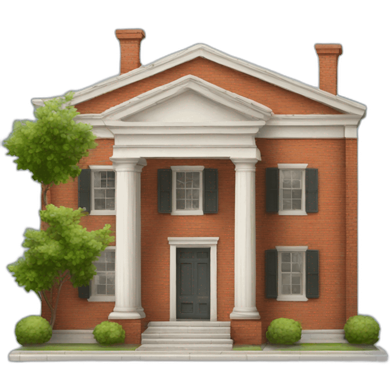 Brick Greek Revival Home emoji