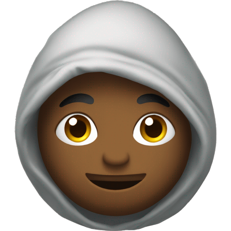 Balls with a hoodie emoji