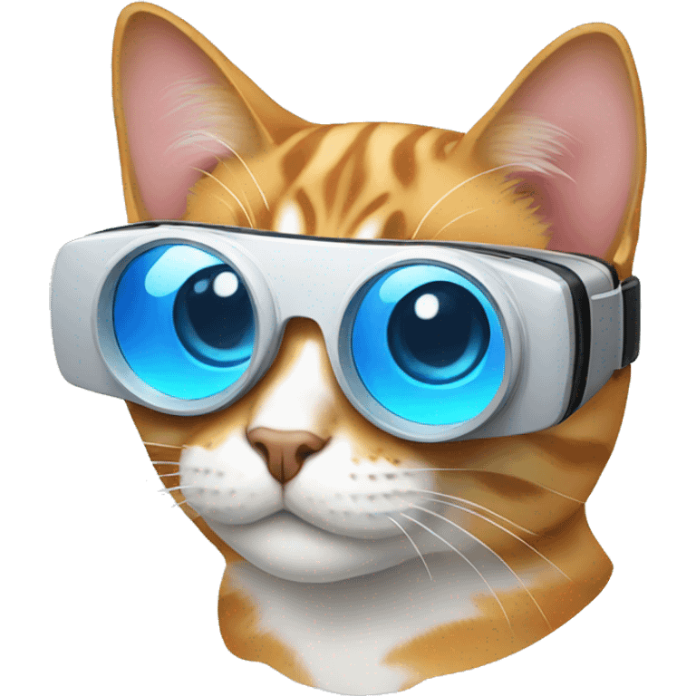 Cat wearing vr glass  emoji