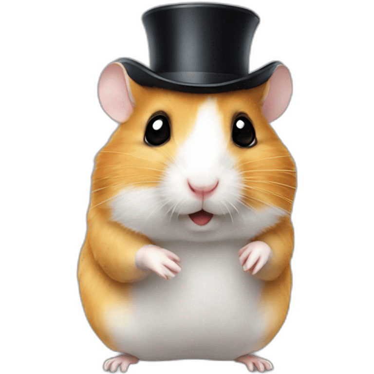 Hamster avec un monocle emoji