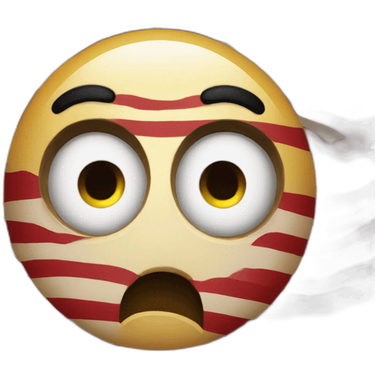 American flag shocked emoji