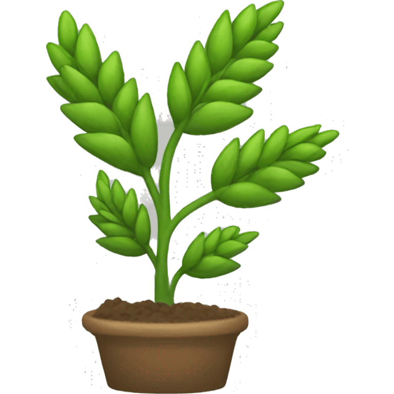 quick wheat plant with only one branch emoji