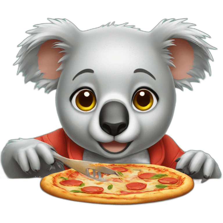 koala cooking pizza emoji