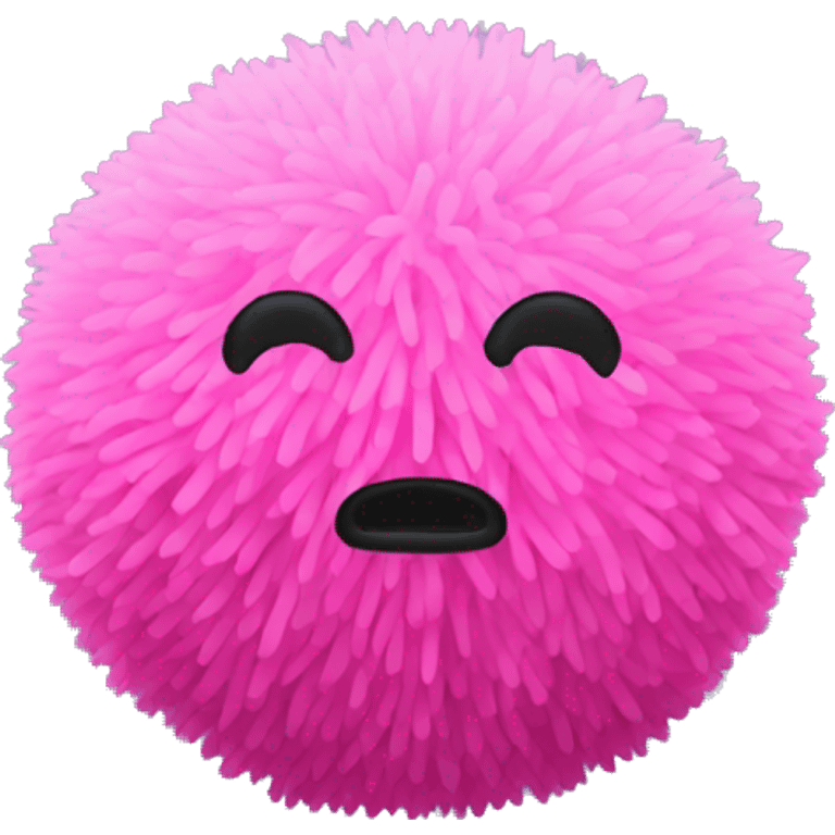 regular pompom ball with no face emoji