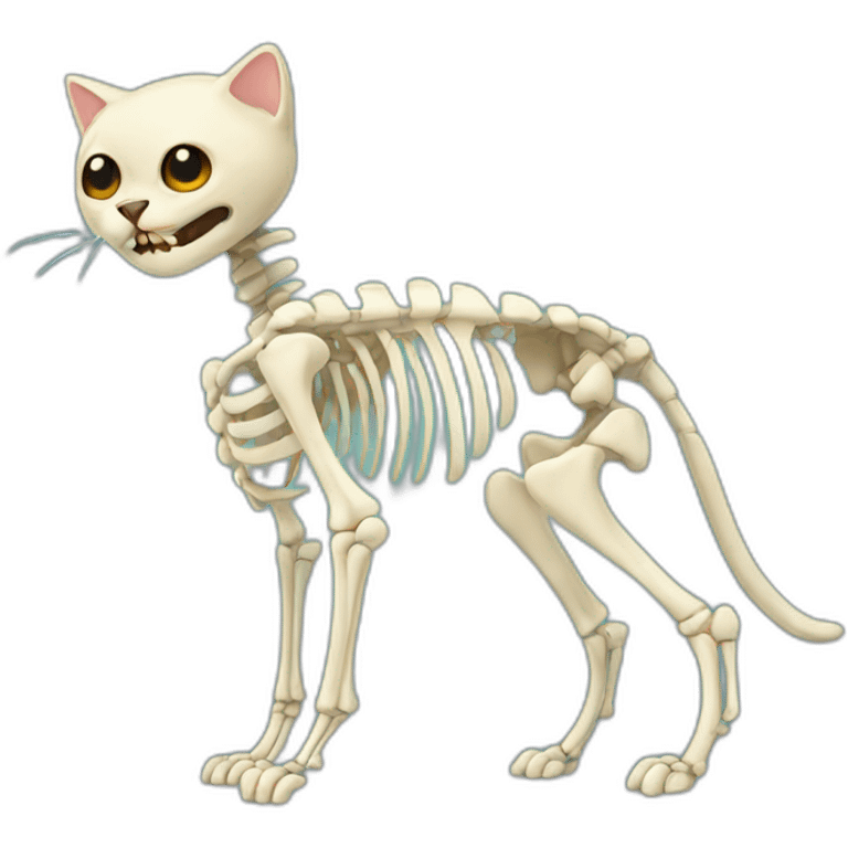 Cat os skeleton emoji