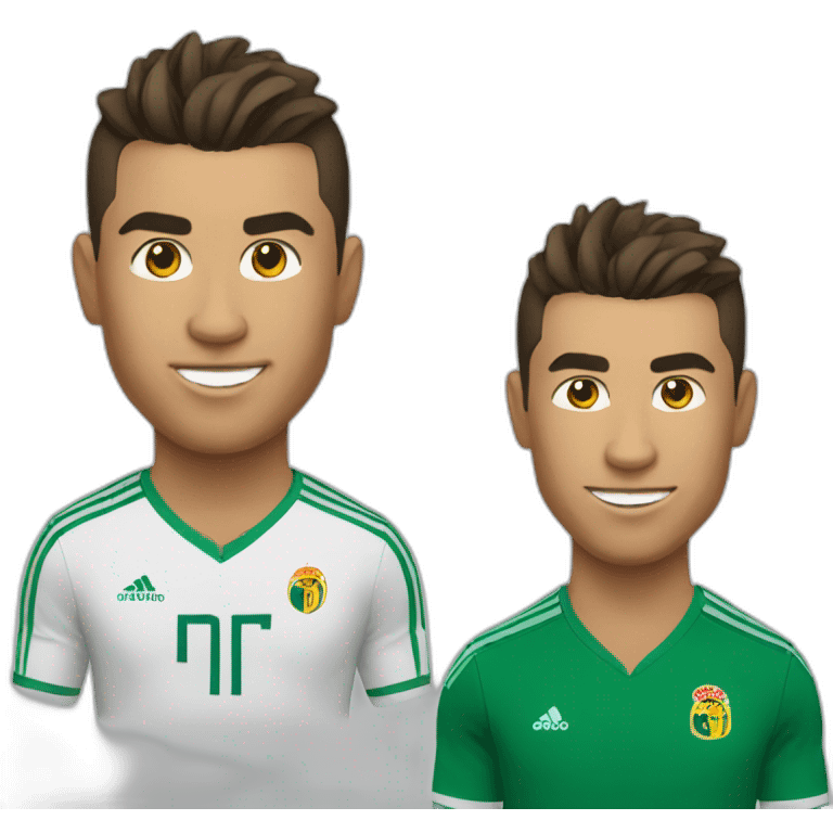 Ronaldo avec une tête de lion emoji