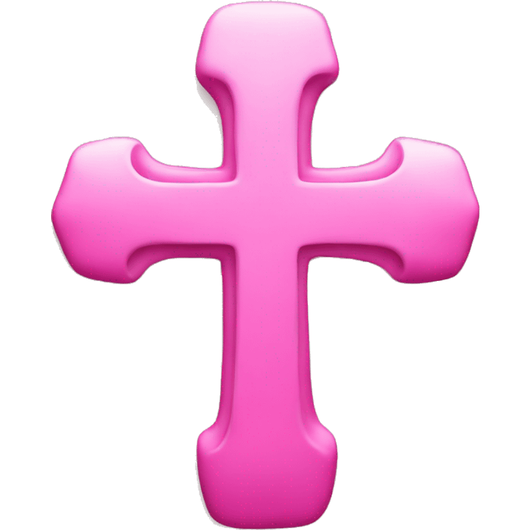 Cross pink emoji