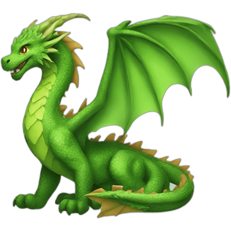 a nature element dragon  emoji