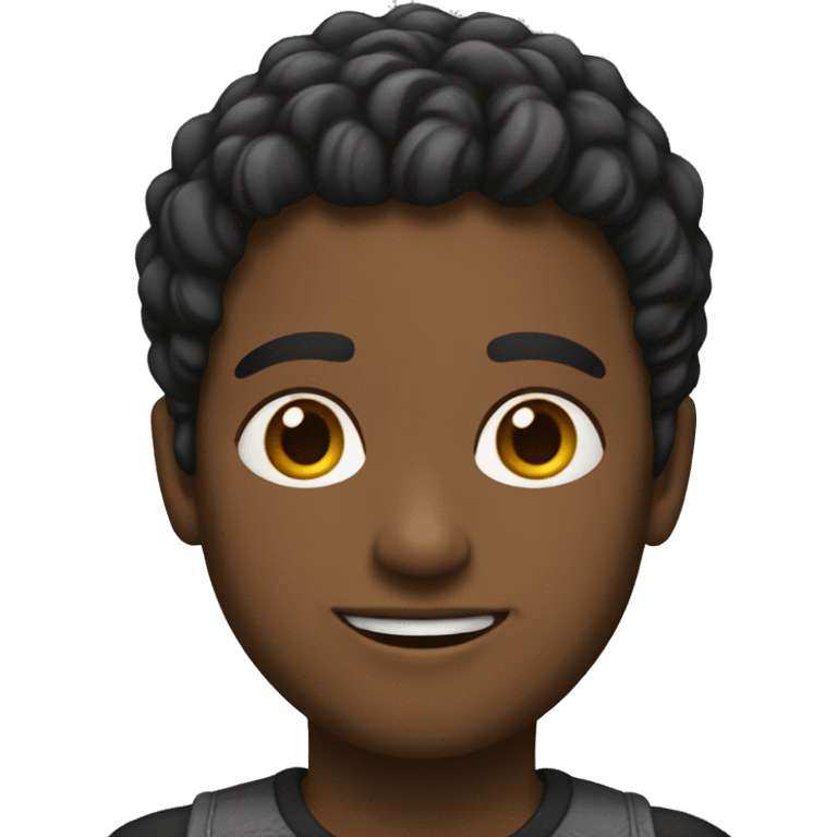 una persona de pelo negro y corto emoji