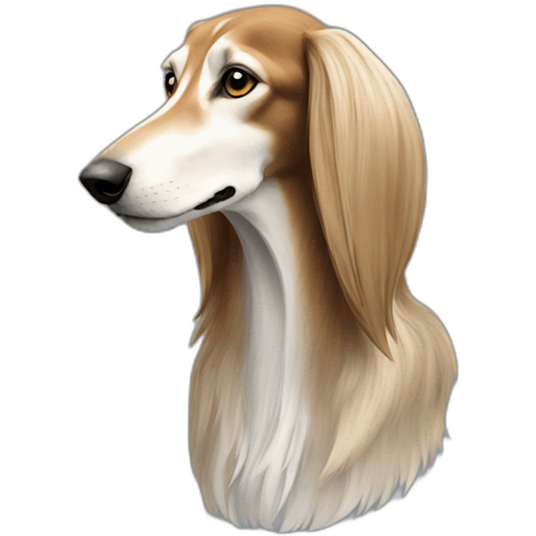 Saluki in profile emoji