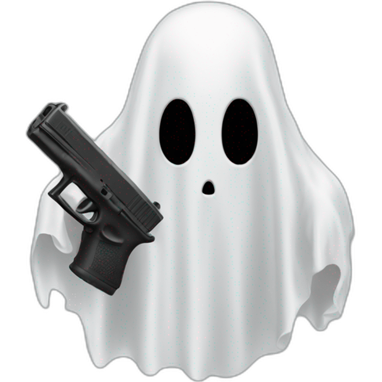 Ghost with glock emoji