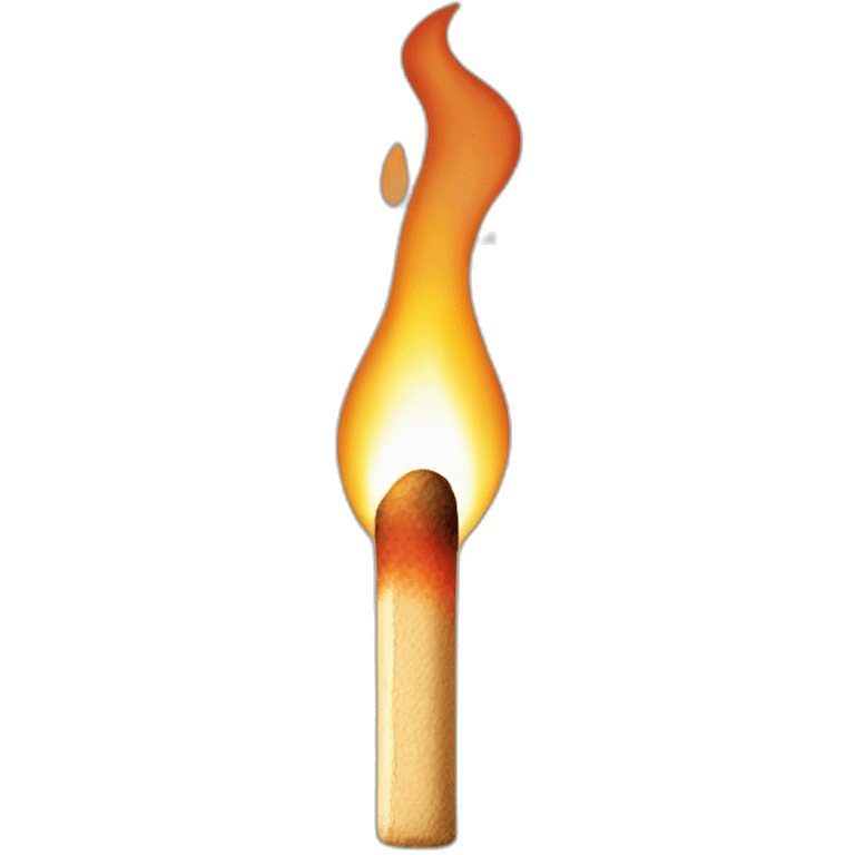 Matchstick fire emoji