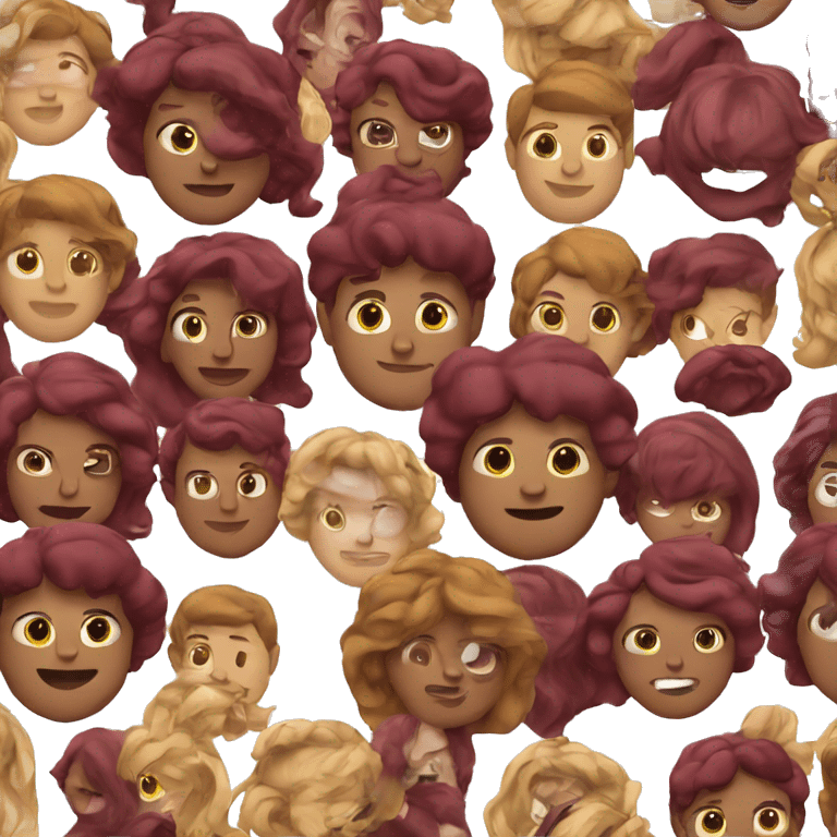 Burgundy style emoji emoji