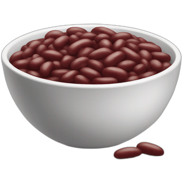 red beans in a bowl emoji