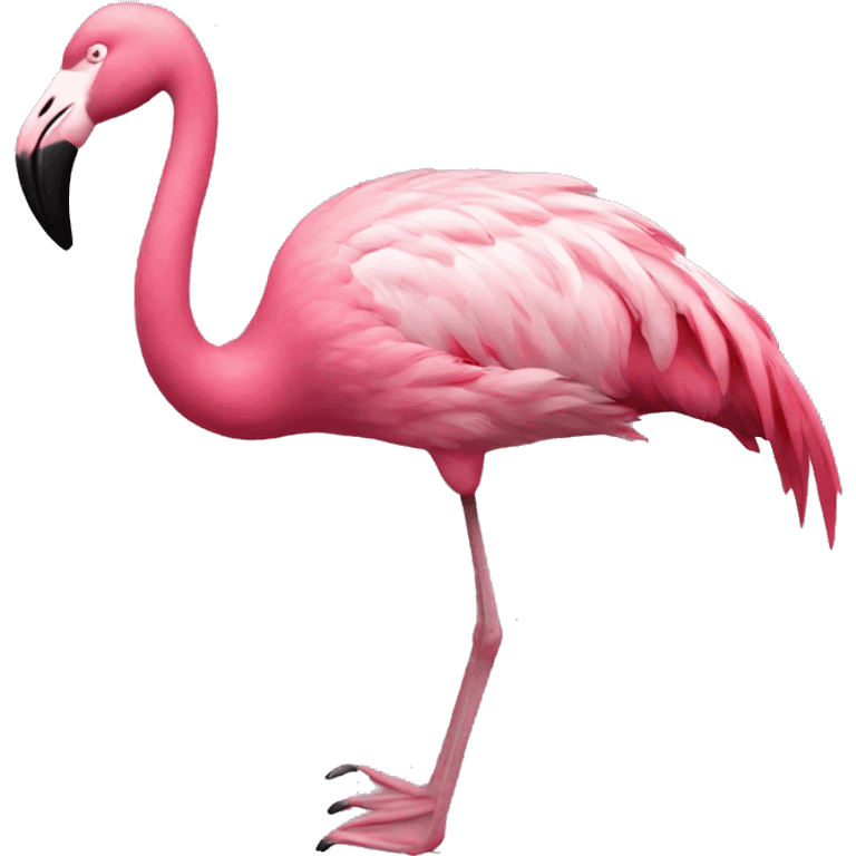 Pink flamingo  emoji