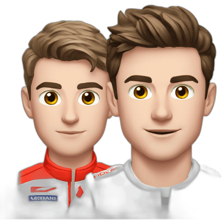 Charles leclerc and Max Verstappen emoji