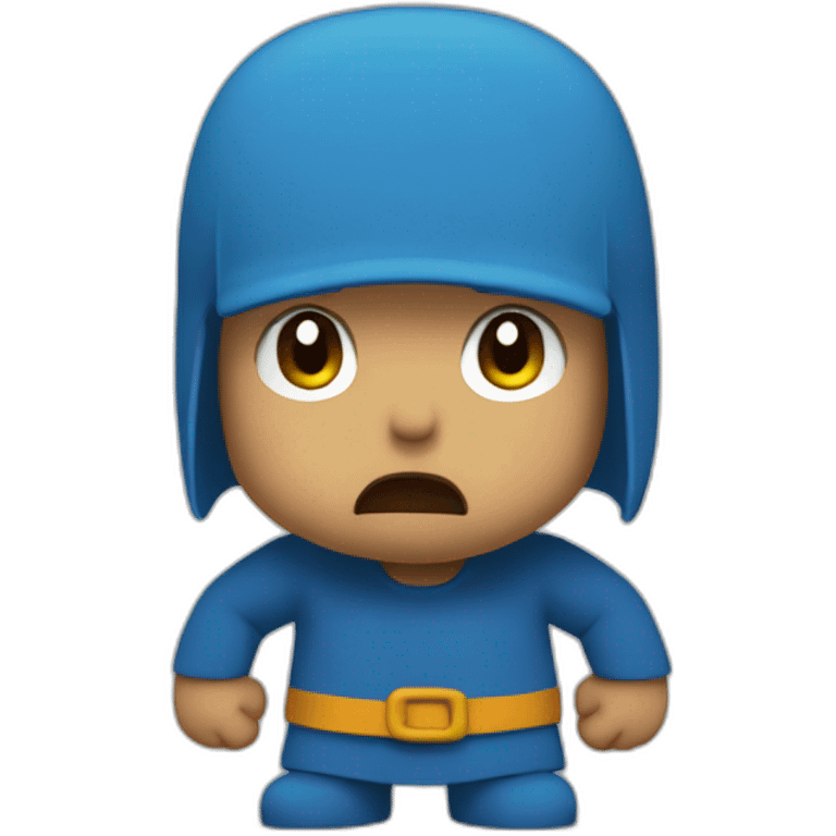 Pocoyo Angry emoji