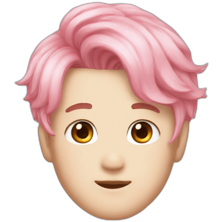 Jimin pink hair emoji