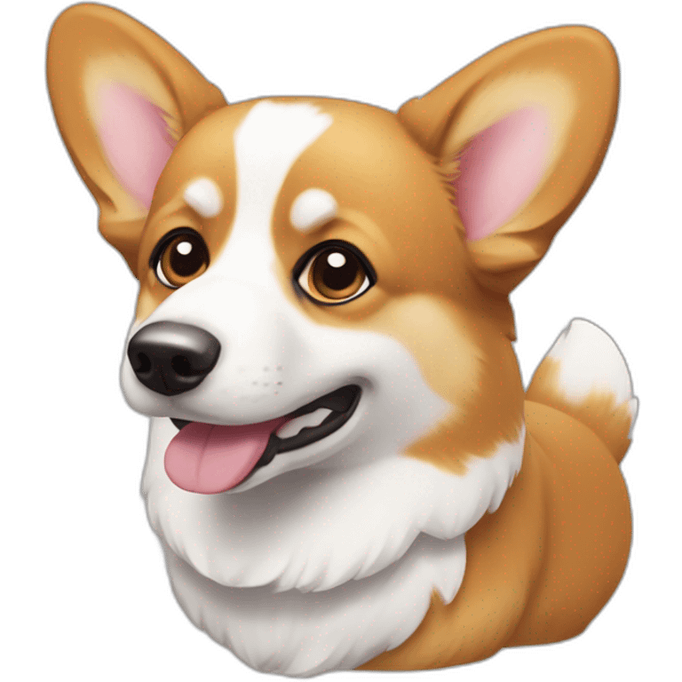 corgi like dog but more white so not a corgi emoji