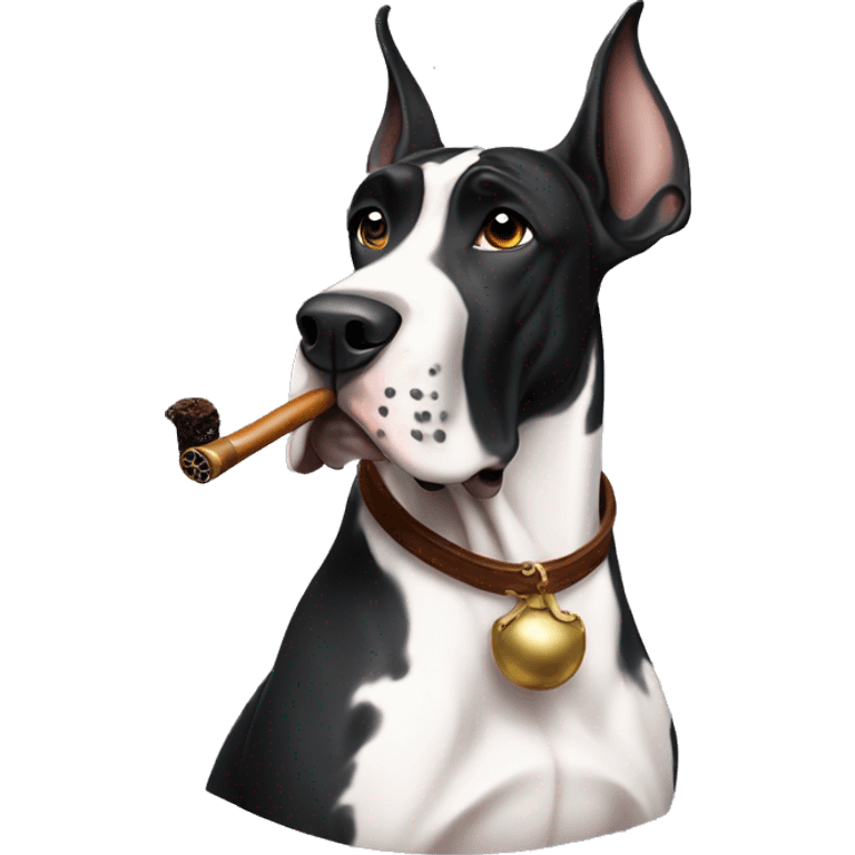 great dane smoking pipe emoji